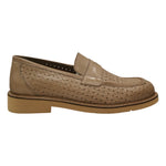 Exton Mocassino Uomo in Pelle Intrecciata Corda