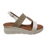 Susimoda Sandalo Donna Bianco con Zeppa Alta 30mm