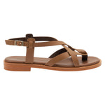 Frau Infradito Donna Basso in Pelle Cuoio