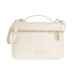 By Byblos Borsa a Mano Media Donna Intrecciata Avorio con Tracolla