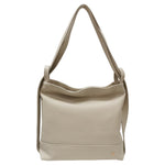 Caleidos Hobo/Zaino Donna in Pelle Beige con Tasca Esterna