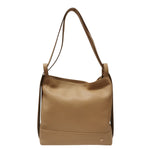Caleidos Hobo/Zaino Donna in Pelle Cammello con Tasca Esterna
