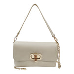 Caleidos Borsa a Spalla Donna in Pelle Beige con Tracolla