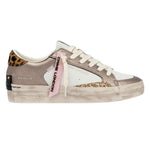 Crime London Sneakers Donna Sk8 Deluxe Animalier Bronzo