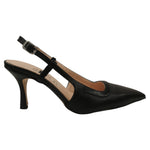 Scarpeborseonline Chanelle Donna in Ecopelle Nera con Tacco a Stiletto Alto 80mm