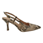 Scarpeborseonline Chanelle Donna in Ecopelle Pitonata con Tacco a Stiletto Alto 80mm