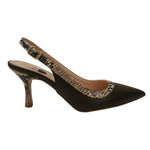 Scarpeborseonline Chanelle Donna Marrone Pitone con Tacco Alto 80mm