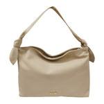 M Brc Borsa a Spalla Donna Linea Petali in Pelle Beige con Unico Manico