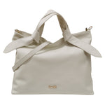 M Brc Borsa a Spalla Donna Linea Petali in Pelle Panna