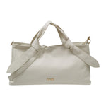 M Brc Borsa a Mano Donna Linea Petali in Pelle Panna