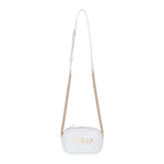 Gaelle Mini Camera Bag Donna Metal Logo Bianca