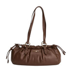 Gaelle Borsa a Spalla Donna in Ecopelle Moka con Coulisse