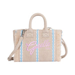 Gaelle Mini Borsa a Mano Donna in Tessuto Beige con Tracolla