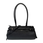 Gaelle Borsa a Spalla Donna in Ecopelle Nera
