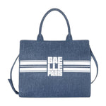 Gaelle Borsa a Mano Donna in Tessuto Blu con Tracolla