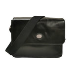 The Bridge Messenger Unisex in Pelle Nera con Tracolla