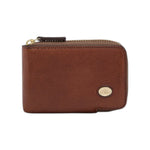 The Bridge Portacarte Unisex Linea Story in Pelle Cuoio con Zip