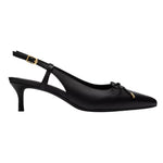 Clarks Zarey Bow Chanelle Donna in Pelle Nera con Fiocco e Tacco a Stiletto Alto 60mm