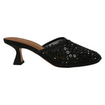 Manufacture D'Essai Sabot Donna Nero con Tacco a Rocchetto Alto 60mm