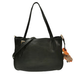 Gianni Conti Shopping Bag Donna in Pelle Nera con Tracolla