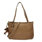 Gianni Conti Shopping Bag Donna in Pelle Sabbia con Tracolla