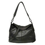 Gianni Conti Borsa a Spalla Donna Rita in Pelle Nera