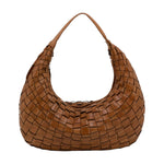 Gianni Conti Mezzaluna Grande Donna Arianna Cognac Intrecciata