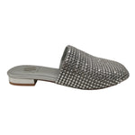Albano Vanity Sabot Donna con Strass Argento e Tacco Alto 20mm