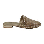 Albano Vanity Sabot Donna con Strass Oro e Tacco Alto 20mm