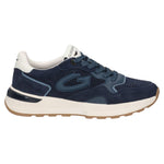 Guardiani Sneakers Uomo in Camoscio Blu Traforato