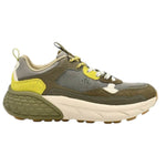 Jeep Sneakers Uomo in Camoscio e Tessuto Militare