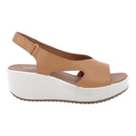 Igi&Co Sandalo Donna in Pelle Biscotto con Zeppa