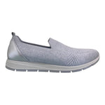 Enval Soft Slip On Donna in Tessuto e Pelle Argento