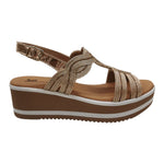 Susimoda Sandalo Donna in Corda Rame con Zeppa Alta 60mm
