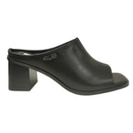 4Us Scalzato Donna in Pelle Nera con Tacco Alto 70mm