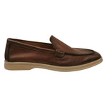 Herman Scott Mocassino Uomo in Pelle Brandy
