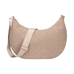 Gattinoni Roma Mezzaluna Donna in Tessuto Logato Beige