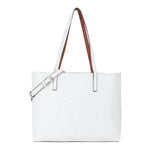 Mario Valentino Shopping Bag Donna Selena Re Bianco Cuoio con Pochette