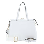 Mario Valentino Shopping Bag Donna Bianca Manhattan Re con Doppia Tracolla
