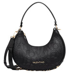 Mario Valentino Borsa a Spalla Donna Nera Logata con Tracolla
