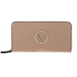 Mario Valentino Portafoglio Donna Beige con Logo e Zip