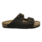 GoldStar Ciabatta Uomo in Pelle Marrone con Doppia Fibbia