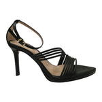 Albano Sandalo Donna in Ecopelle Nera con Tacco Alto 90mm