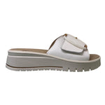 Enval Soft Ciabatta Donna in Pelle Bianca con Fibbia