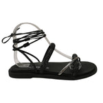 Laura Bizzarri Infradito Donna Nero con Strass