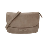 Pelletteria Veneta Borsa a Tracolla Donna in Pelle Nabuck Malva