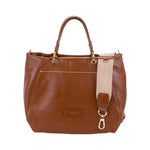 Pelletteria Veneta Borsa a Mano Donna in Pelle Cuoio con Tracolla