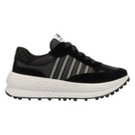 Fornarina Double Run Sneakers Donna Nera con Strass