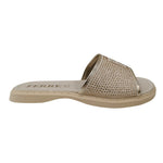 Ferrè Ciabatta Bambina Beige Oro con Mini Strass