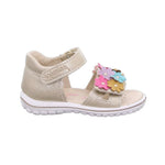 Primigi Sandalo Bambina in Pelle Platino con Fiori